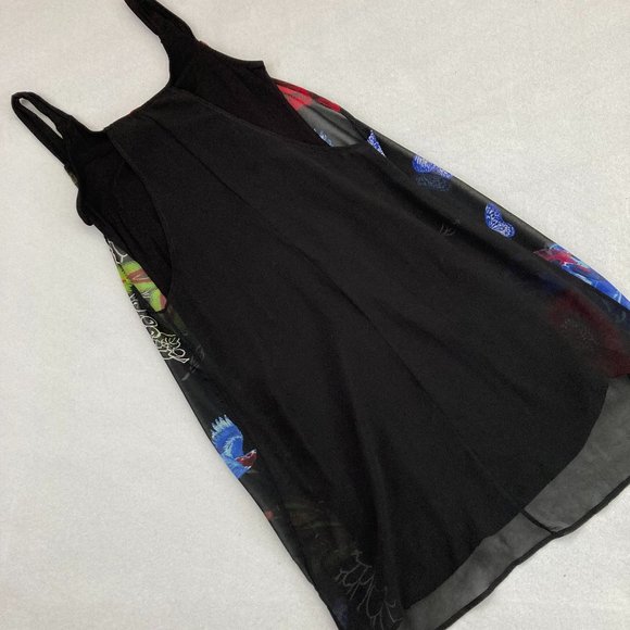 Desigual Black/Red/White Sleeveless Dress - Picture 7 of 9